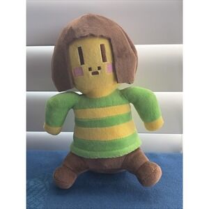 Undertale Chara Plush Doll Toy Stuffed Soft Stripes Yellow & Green Shirt